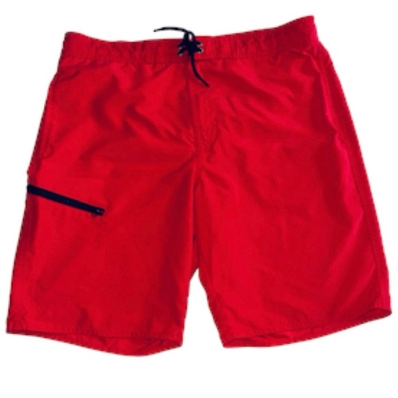 Roundtree & Yorke Red Swim Shorts Sz M - Picture 1 of 6